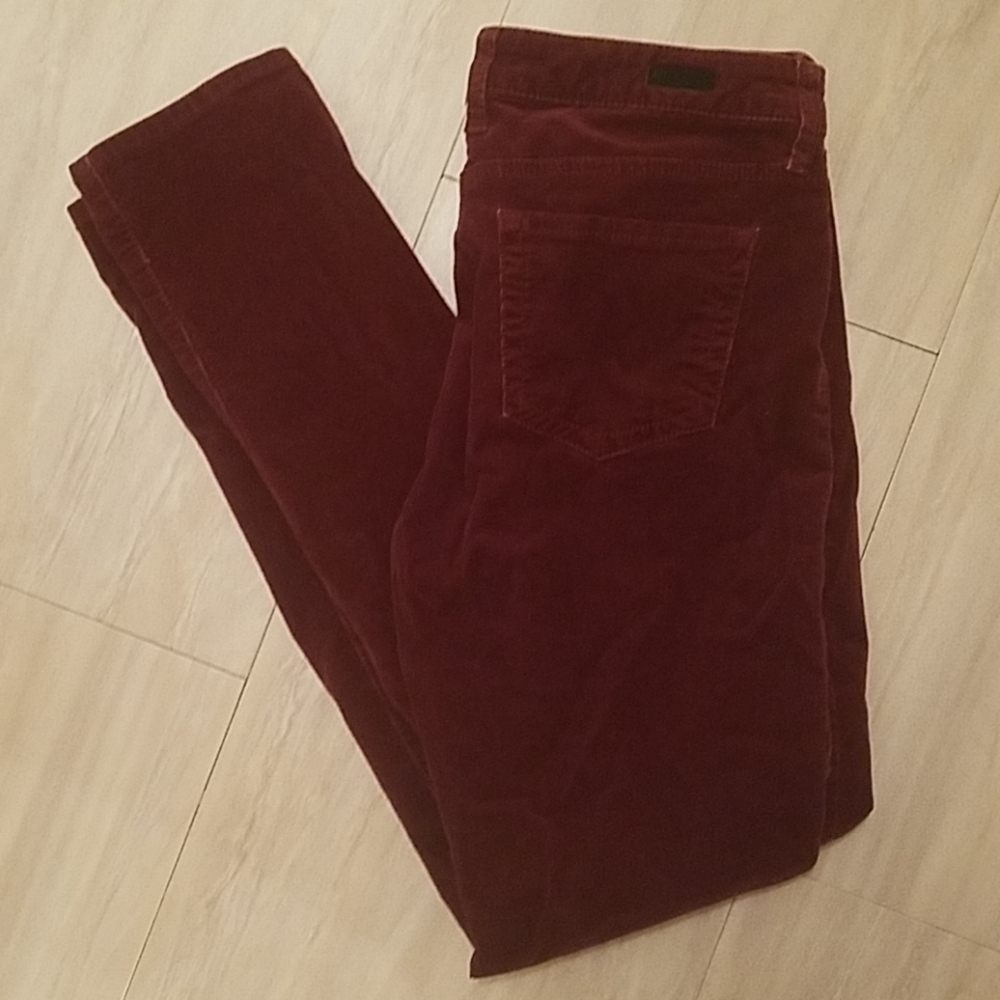 Kut from the Kloth maroon corduroy pants